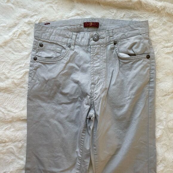 7 For All Mankind Hi Rise Gray Skinny Jeans - Girls 10 - Picture 4 of 8